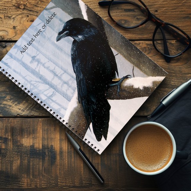 Winter Raven Forest Notizbuch (Von Creator hochgeladen)