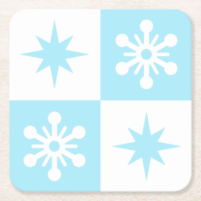 Winter  rechteckiger pappuntersetzer (Vorderseite)