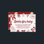 Winter Red Christmas Baby Shooting Books for Baby Begleitkarte<br><div class="desc">Winter Red Christmas Baby Shooting Books for Baby</div>