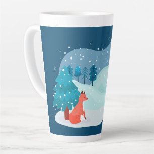Winter Red Fox Milchtasse