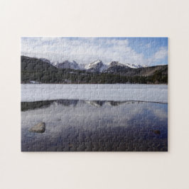Winter Reflection Sprague Lake Rocky Mtn Natal Par Puzzle