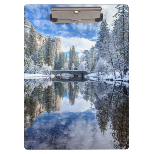 Winter-Reflexion bei Yosemite Klemmbrett
