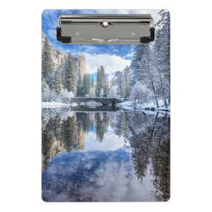 Winter-Reflexion bei Yosemite Mini Klemmbrett