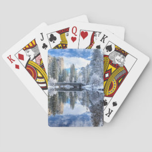 Winter-Reflexion bei Yosemite Spielkarten