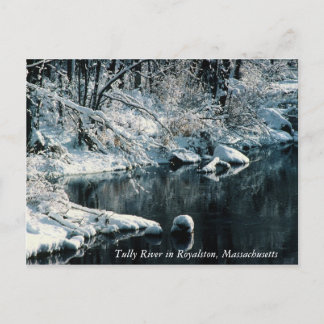 Winter-Reflexionen Royalston, Massachusetts Postkarte