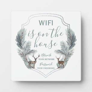 Winter Rehe WiFi im Haus Fotoplatte
