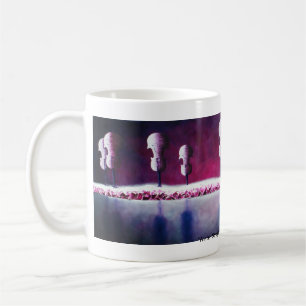 Winter reiht Kaffee-Tasse auf Kaffeetasse