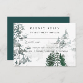 Winter Reverie Meal Choice RSVP Card