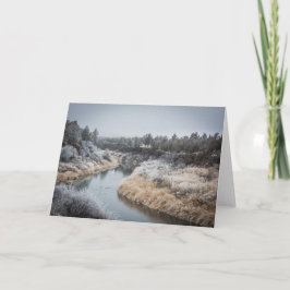 Winter River Greeting Card II (Blank) Karte