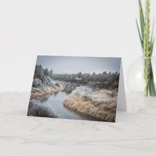 Winter River Greeting Card II (Blank) Karte