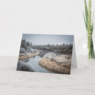 Winter River Greeting Card II (Blank) Karte