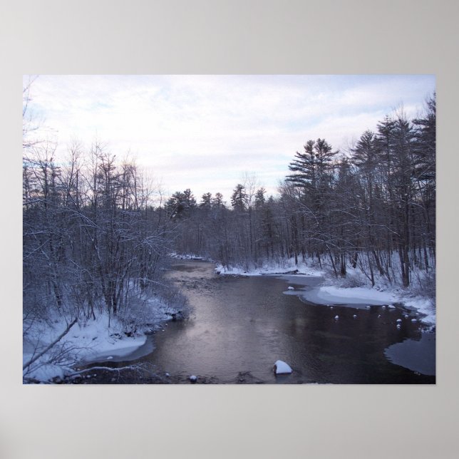 Winter River Poster (Vorne)