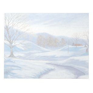 Winter Road Notepad Notizblock