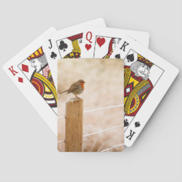 Winter Robin RedBrust Spielkarten