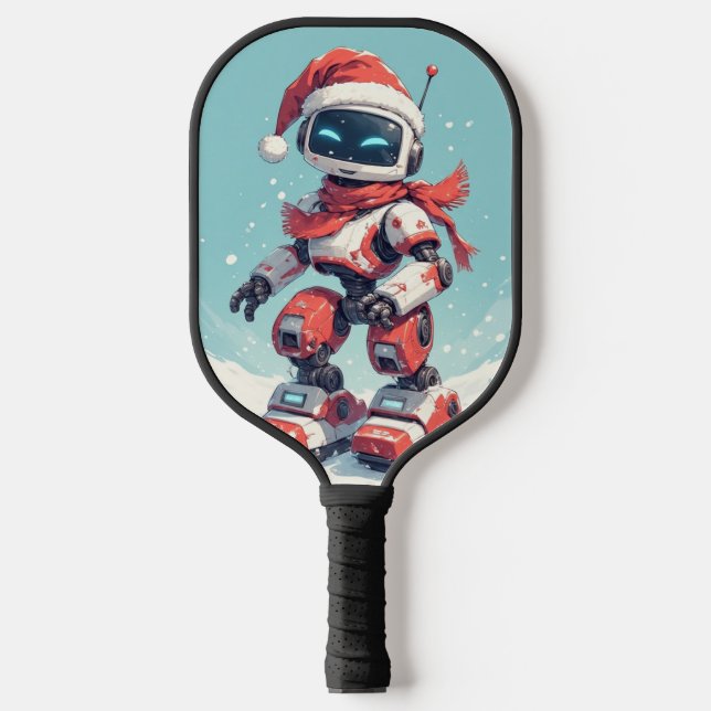 Winter-Roboter  Pickleball Schläger (Vorderseite)