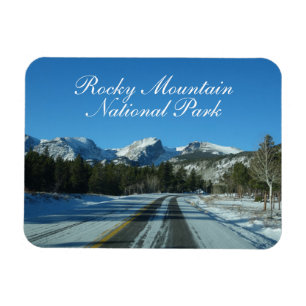 Winter Rocky Mountain Nationalpark Colorado Magnet