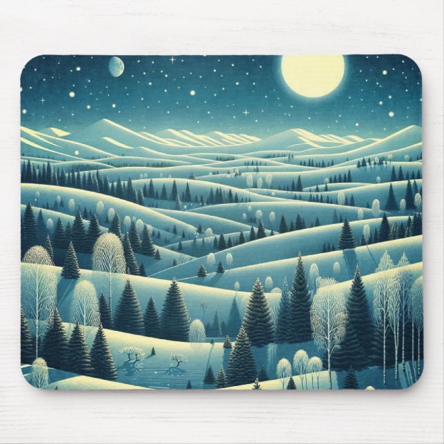 Winter-Rolling Hills Mousepad (Vorne)