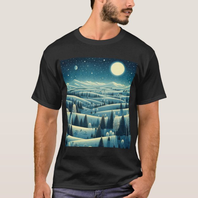 Winter-Rolling Hills T-Shirt (Vorderseite)