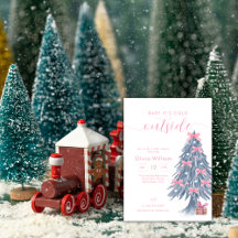 Winter-Rosa-Bogen-Weihnachtsbaum-Baby-Party
