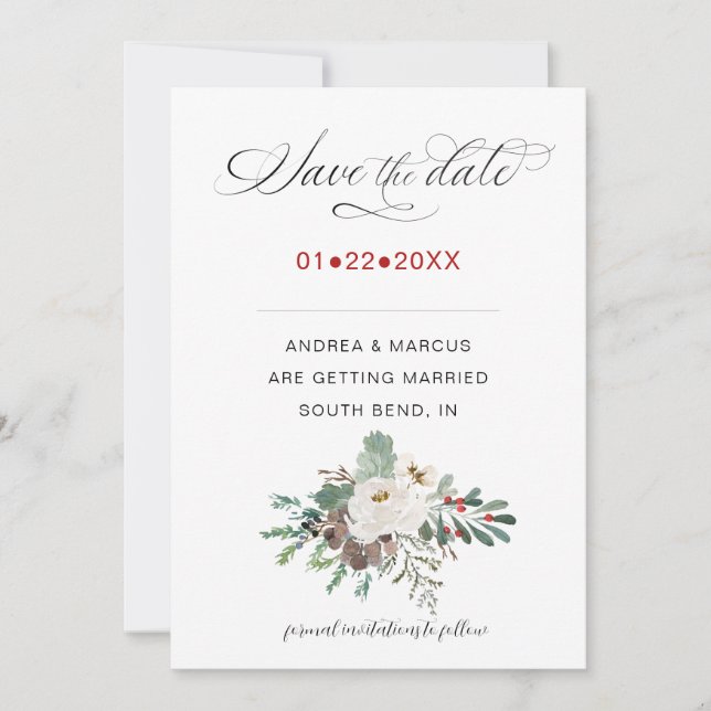 Winter Rose Kellerei UAWG Save The Date (Vorderseite)