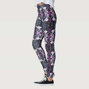 Winter Rose und Schmetterling Leggings