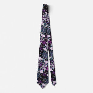 Winter Rose und Schmetterlinge Neck Tie Krawatte