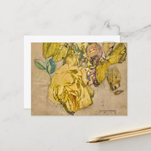 Winter-Rose von Charles Rennie Mackintosh Feiertagspostkarte