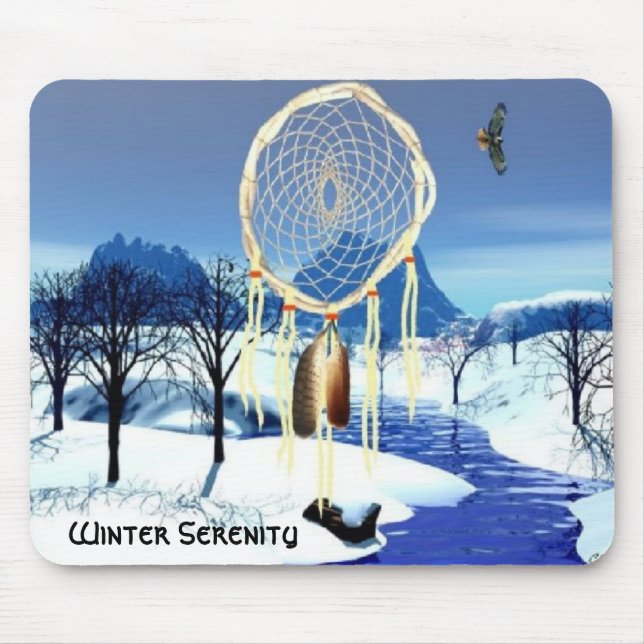Winter-Ruhe Mousepad (Vorne)