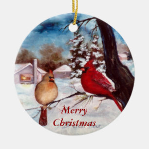 Winter-Ruhe-Weihnachtsverzierung Keramik Ornament