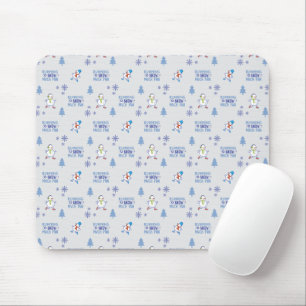 Winter Running - Snowman Weihnachtsbaum Mousepad