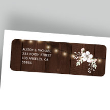 Winter Rustikale Hochzeit | UAWG RÜCKSENDEADRESSE