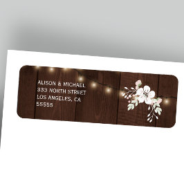 Winter Rustikale Hochzeit | UAWG RÜCKSENDEADRESSE