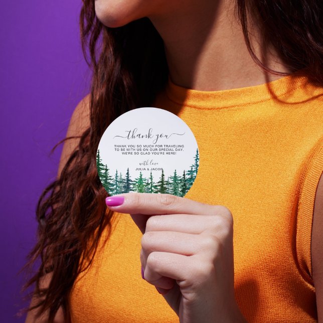 Winter Rustikale Pine Trees Lantern Botanische Hoc Geschenkanhänger (Winter Rustic Pine Trees Lantern Botanical Wedding Party Supplies)