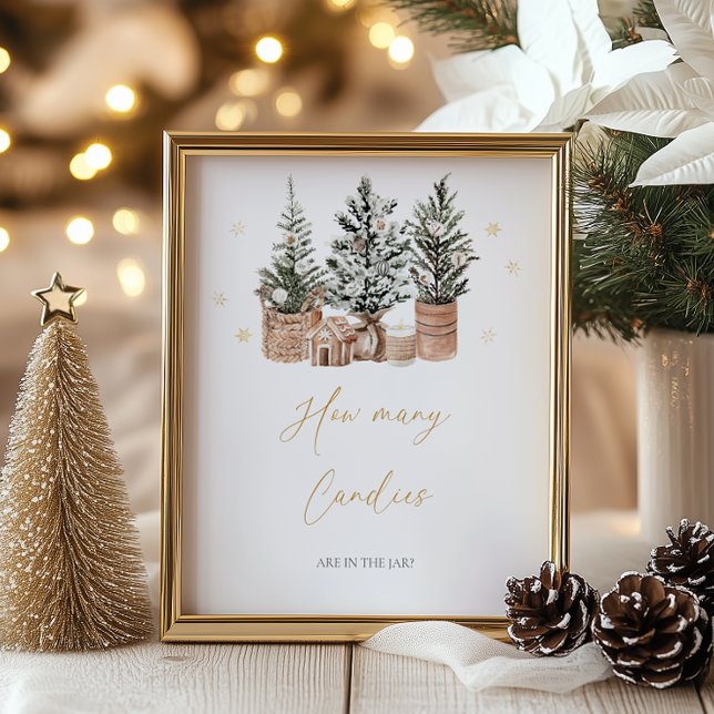 Winter Rustikale Weihnachtsbäume wie viele Kanadie Poster (Von Creator hochgeladen)