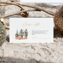 Winter Rustikale Weihnachtsduschendusche-Windelpre Begleitkarte