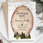 Winter Rustikale Woodland Weihnachtszeit Party Ein Einladung<br><div class="desc">Winter Rustikale Woodland Weihnachtszeit Party Einladung perfekt für den Winter</div>