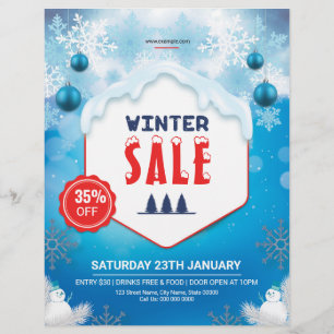 Winter Sale Promotional Flyer