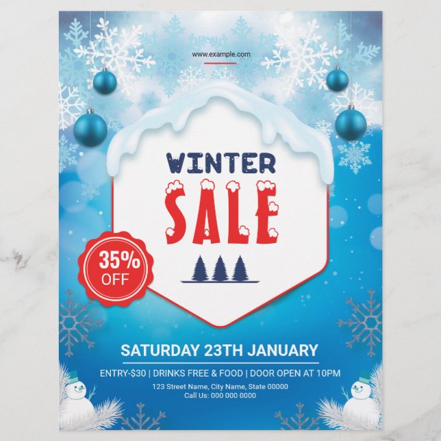 Winter Sale Promotional Flyer (Vorne)