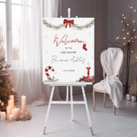 Winter Santa Baby Dusche Begrüßungszeichen