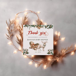 Winter Santa Baby Weihnachts Hirschdusche Geschenkanhänger