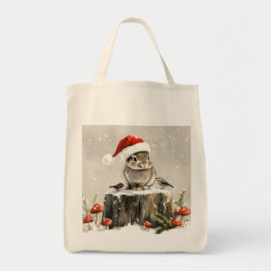 Winter Santa Bunny Wonderland Tragetasche