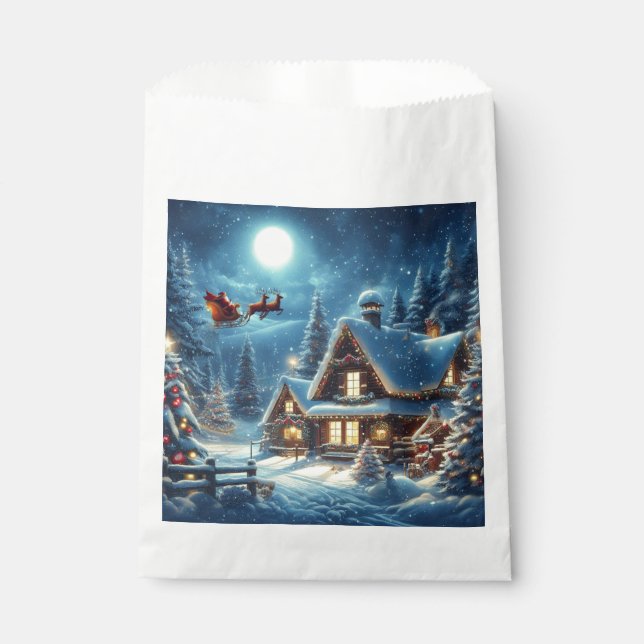 Winter/Santa/Weihnachten/Schnee Geschenktütchen (Vorderseite)
