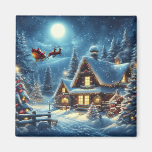 Winter/Santa/Weihnachten/Schnee Magnet
