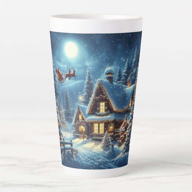 Winter/Santa/Weihnachten/Schnee Milchtasse (Vorderseite)