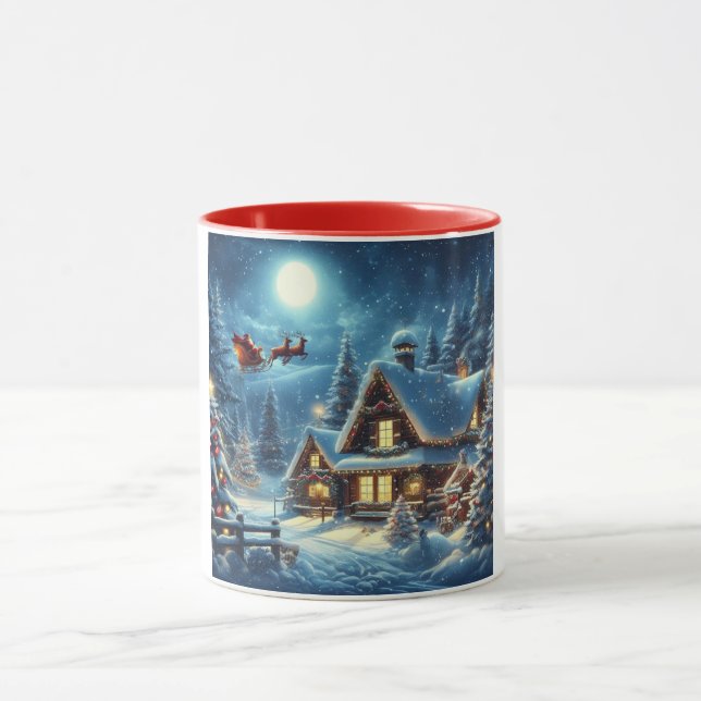 Winter/Santa/Weihnachten/Schnee Tasse (Zentrum)