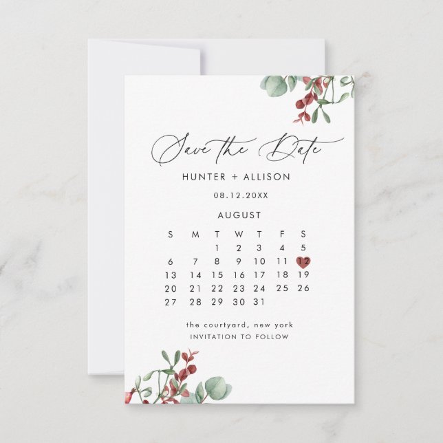 Winter Save the Date (Vorderseite)