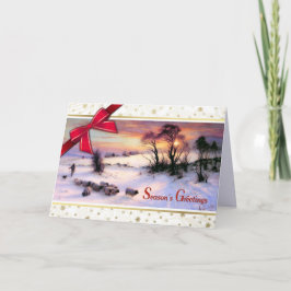 Winter Scene Fine Art Weihnachtskarten Feiertagskarte