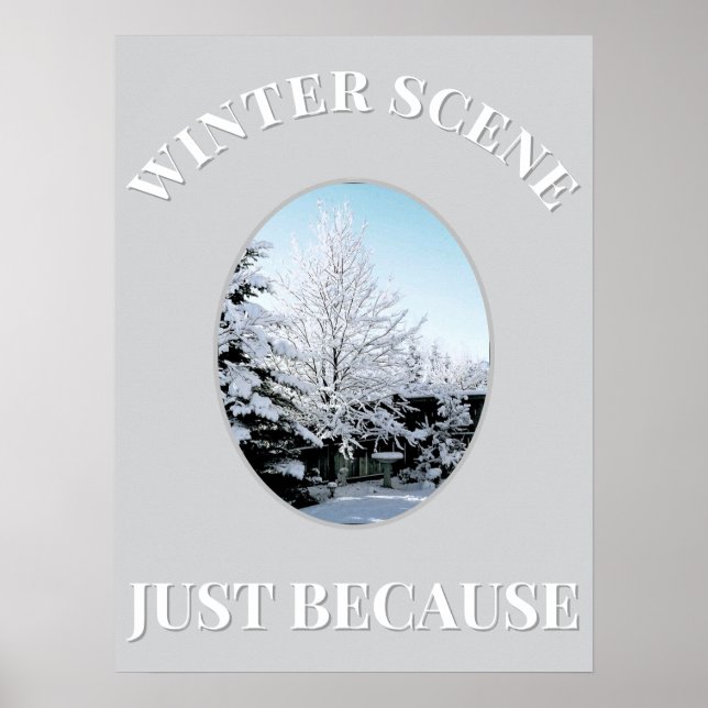 winter scene Poster (Vorne)