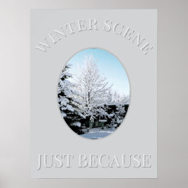 winter scene Poster
