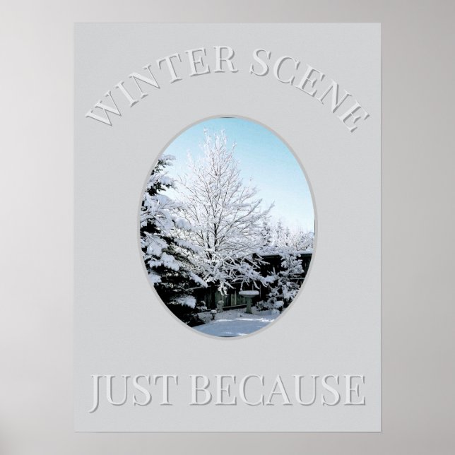 winter scene Poster (Vorne)
